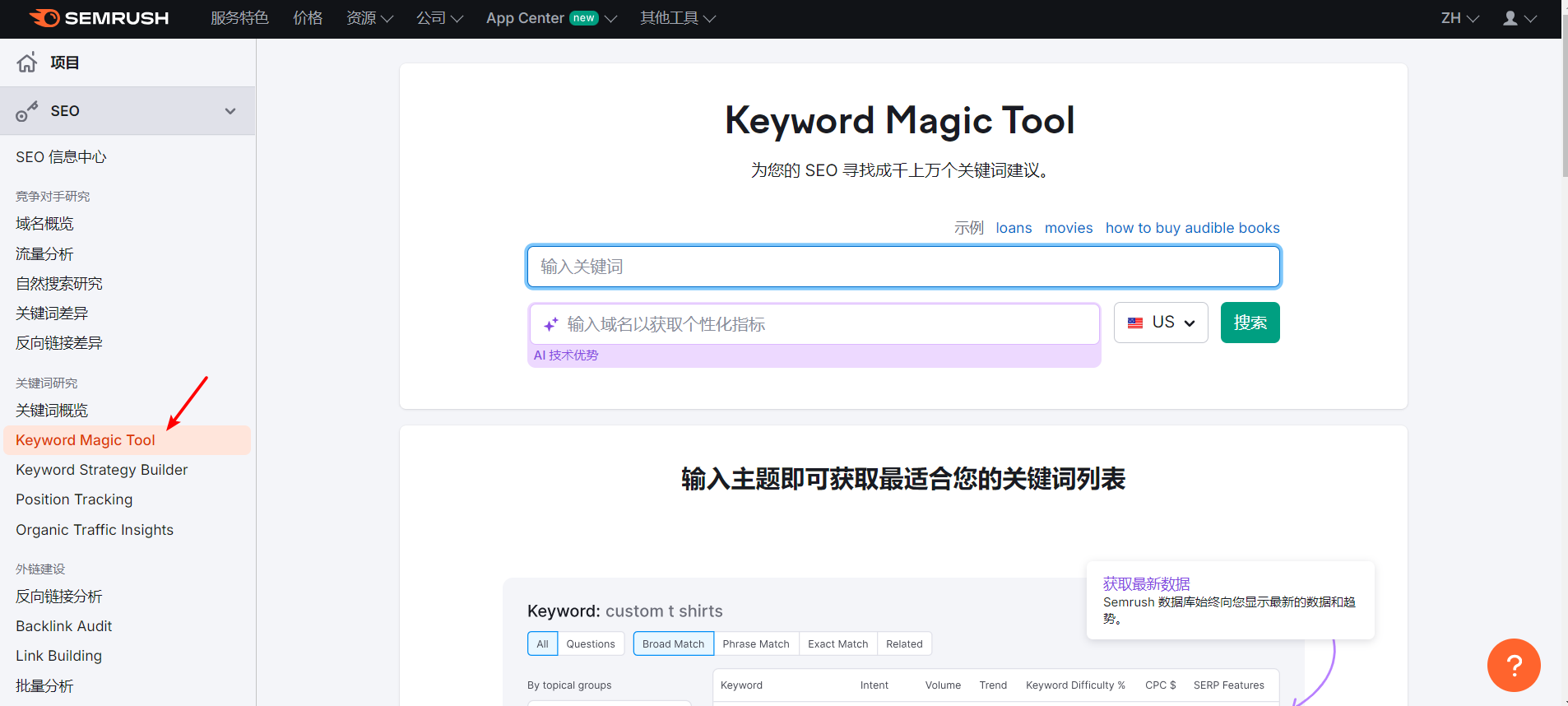 Semrush 操作截图 05
